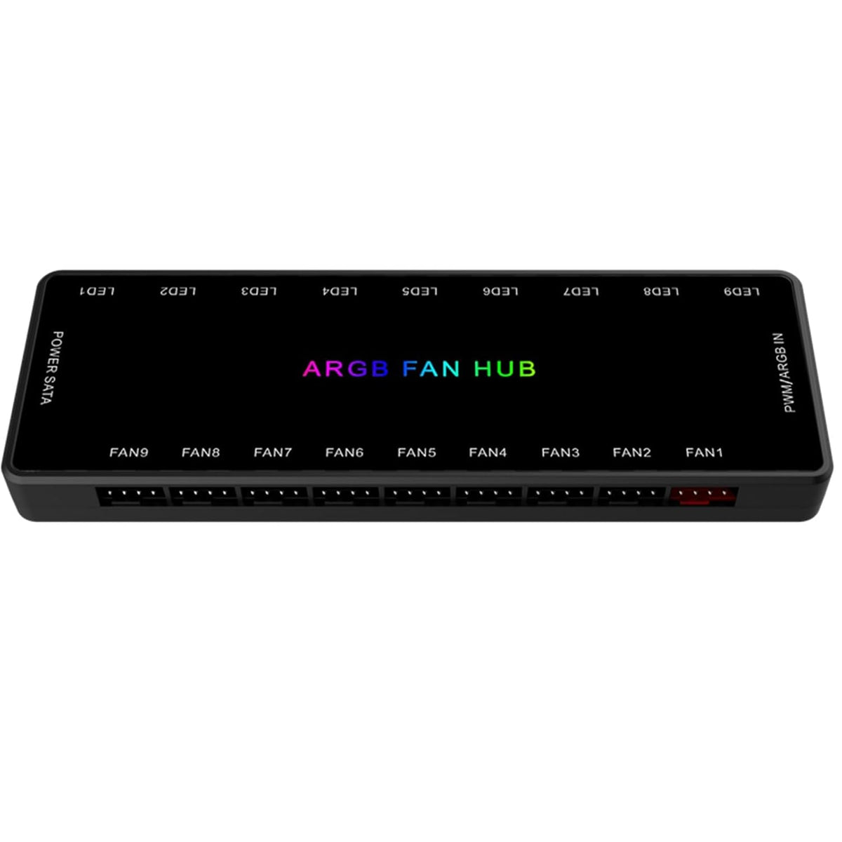 ARGB PWM Fan Hub with Hidden Magnetic Base and SATA Power 18 Port