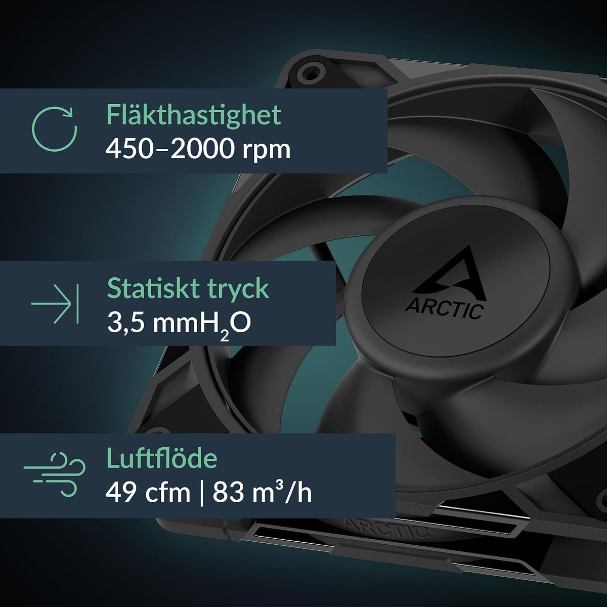 ARCTIC Case Fan P12 Pro PST LN 5-Pack