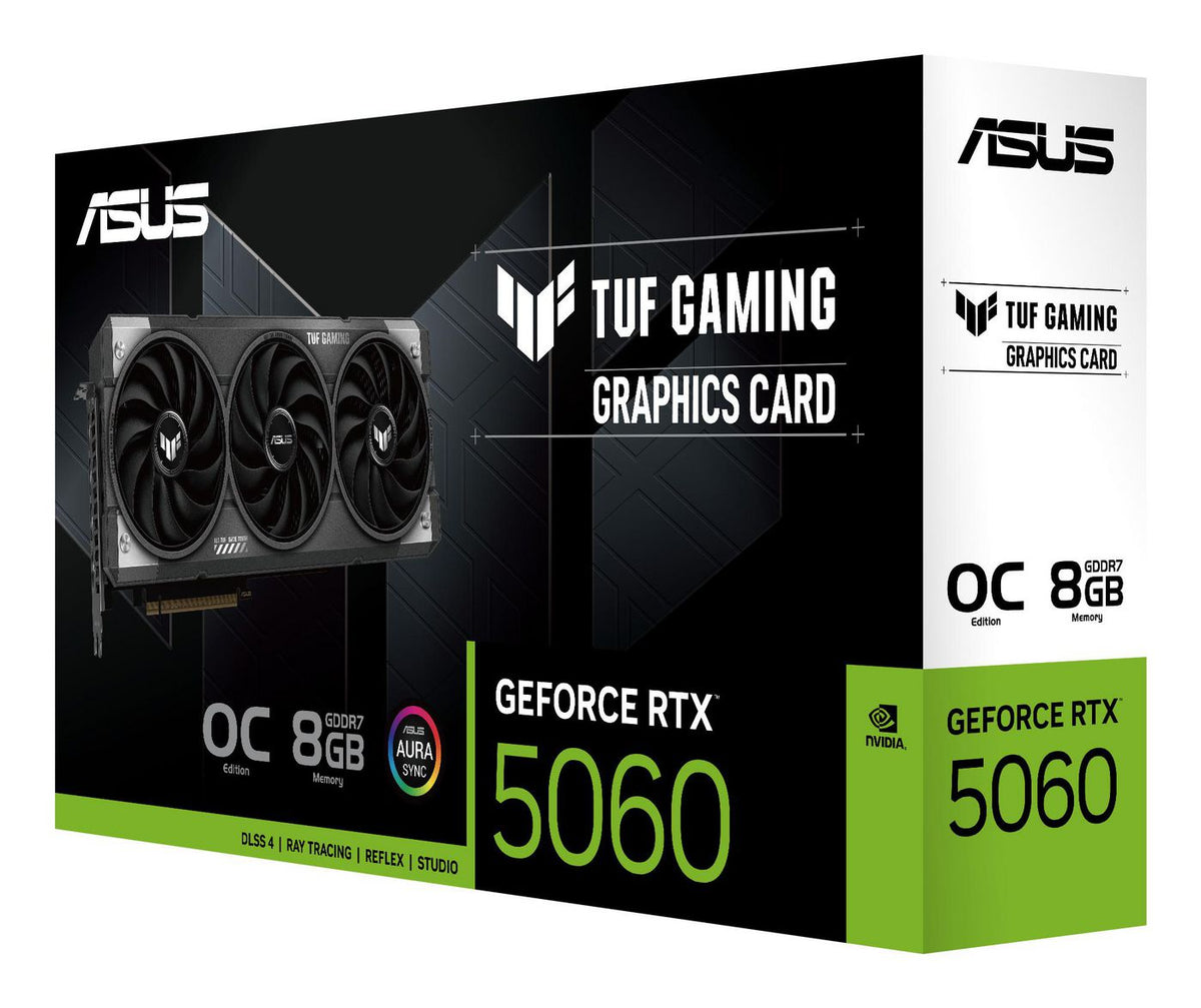 Asus TUF Gaming GeForce RTX 5060 OC Edition 8GB GDDR7 gaming graphics card