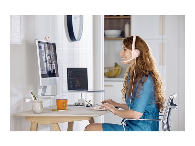 Logitech H390 USB Headset - ROSE