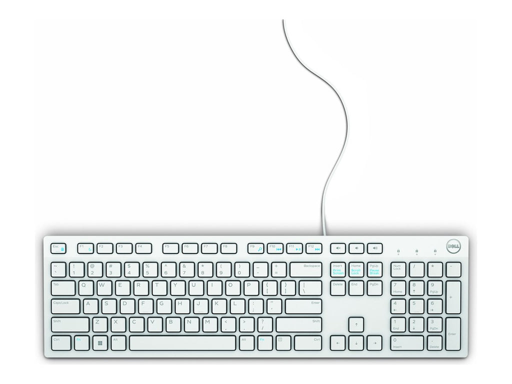 Dell KB216 keyboard - UK - white