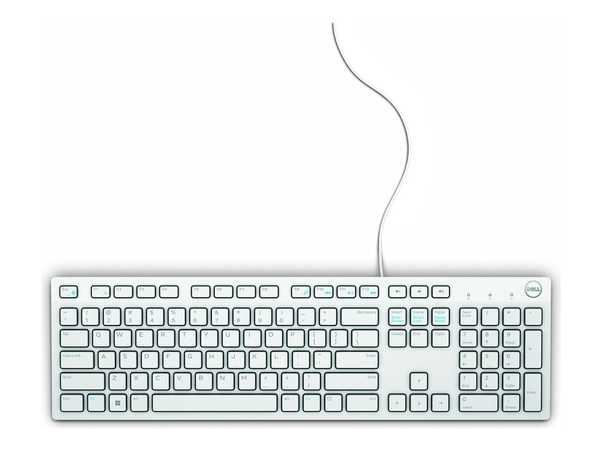 Dell KB216 keyboard - UK - white