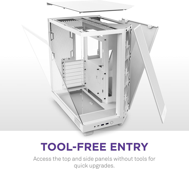 Nzxt H6 Flow Mid Tower Case - White