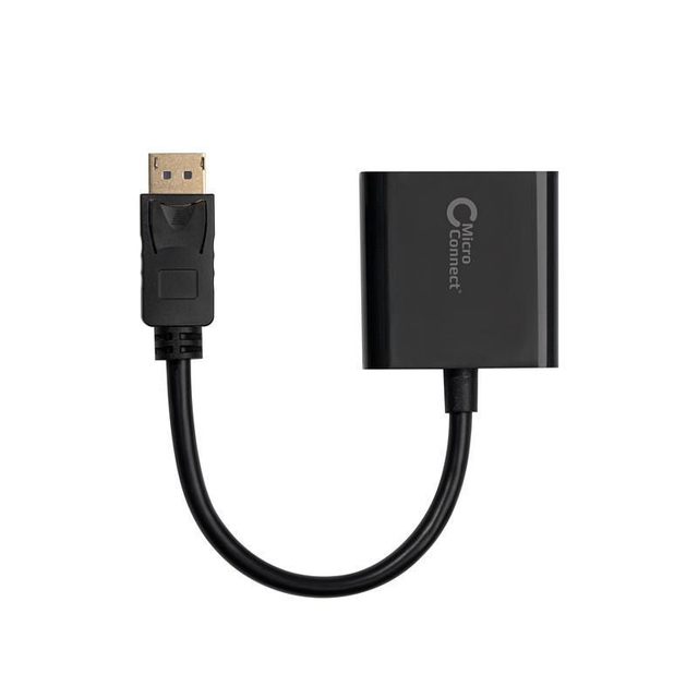 Displayport-VGA M-F adapter, Black, V1.2