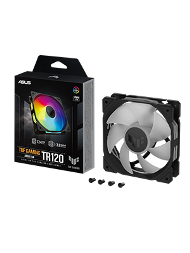 Asus TUF Gaming TR120 ARGB Fan – Single Pack 12 Cm Black