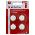 VERBATIM LITHIUM BATTERY CR2032 3V 4 PACK