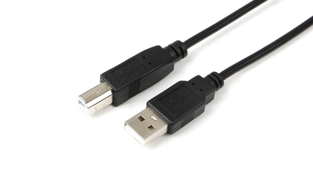 1.8M USB2.0 A-B M-M, Black