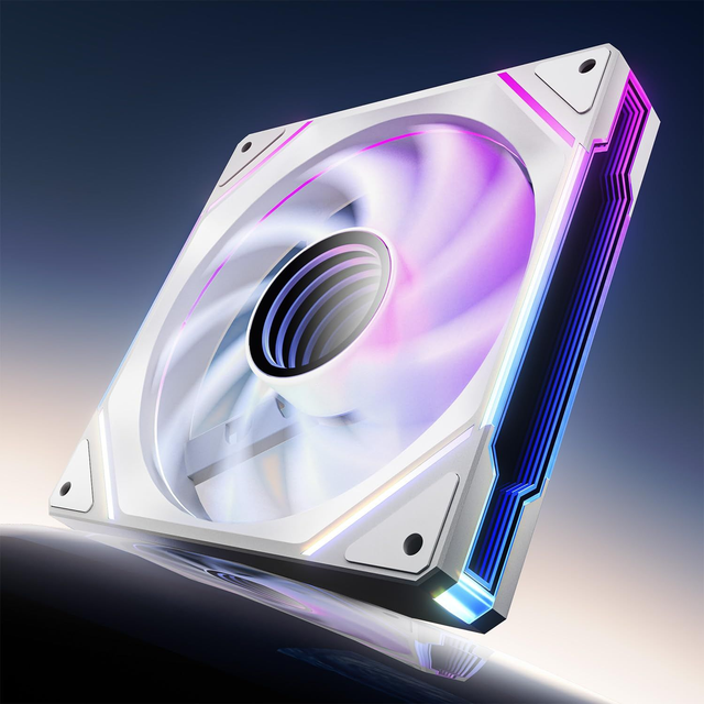 AsiaHorse RGB PC Fan 140 mm Case Fan - White