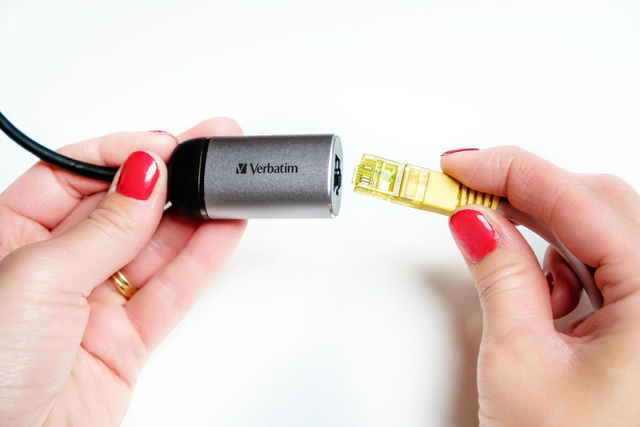 Verbatim USB-C to Gigabit Ethernet adapter