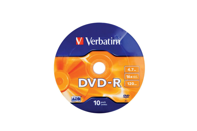 Verbatim DVD-R Matt Silver 16x, 10pcs