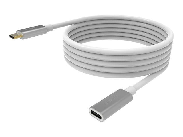 2M VISION White USB-C extension cable