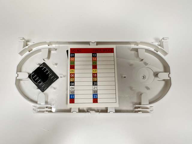 24-Port Fiber Management Tray (White)