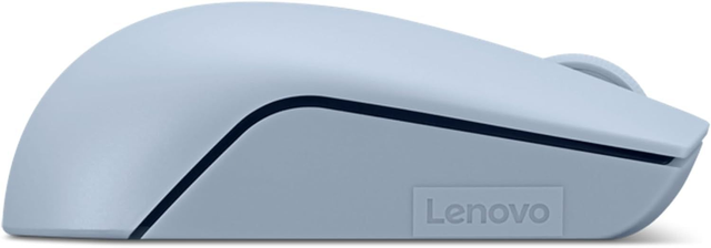 Lenovo 300 Wireless Compact Mouse (Frost Blue) with battery