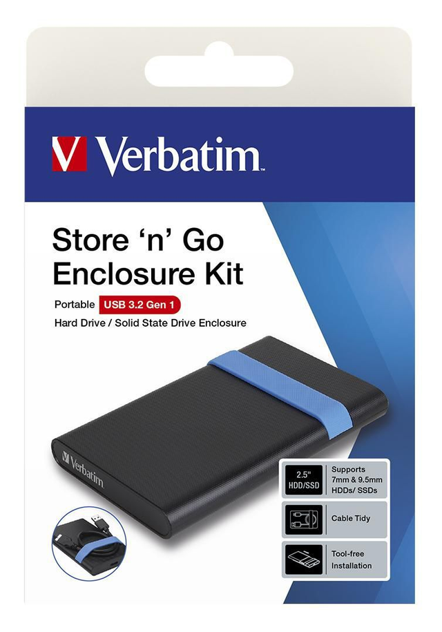 Verbatim 2.5" HDD/SSD Enclosure Kit